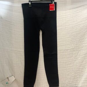 SPANX LOOK AT ME NOW SEAMLESS LEGGINGS #FL3515 Very Black Size L NWT